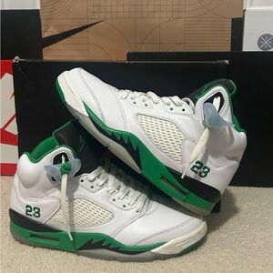 Jordan Sneakers White and Green